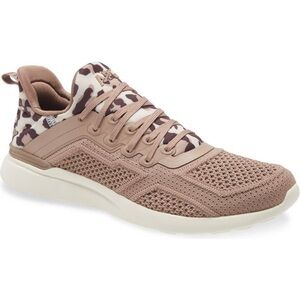 APL Techloom Tracer Sneakers In Almond/Pristine/Leopard Size 7